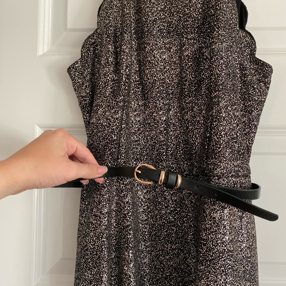 Formal black and gold dress